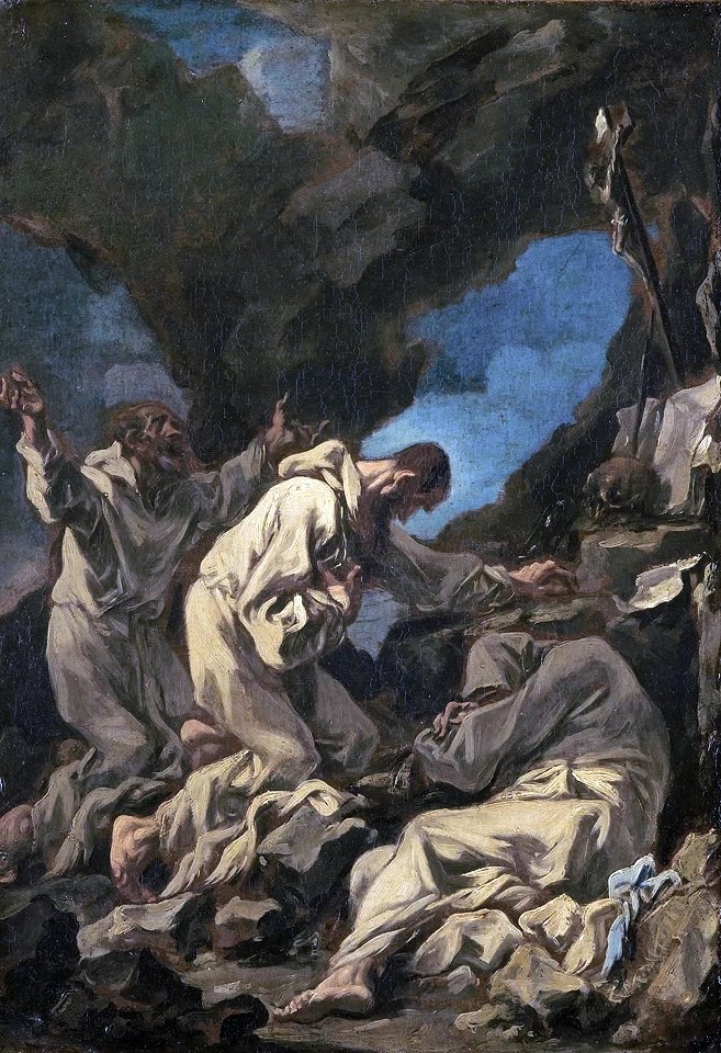 Tre monaci camaldolesi in preghiera estatica - Rijksmuseum Amsterdam, Amsterdam